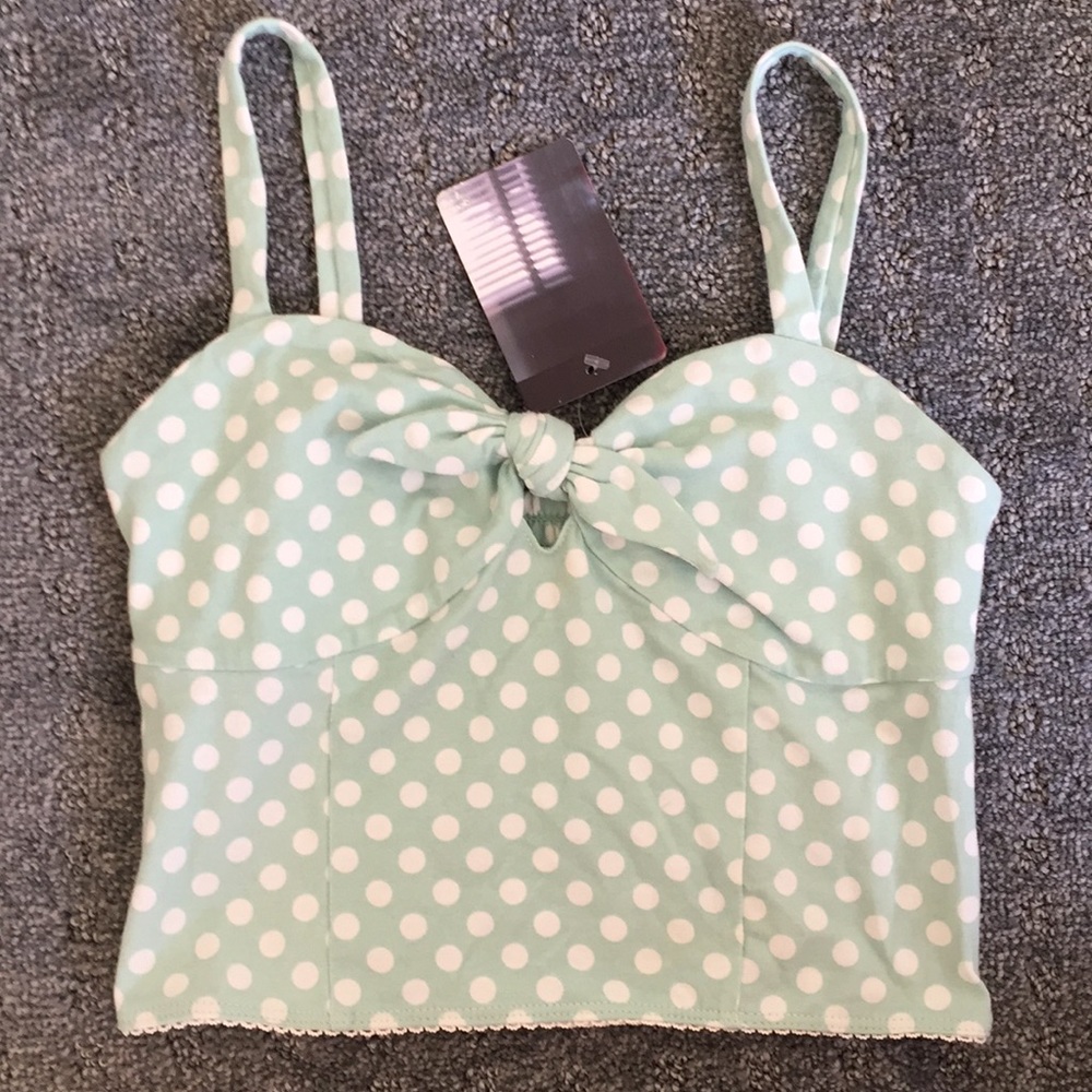 Polka Dot Crop Top